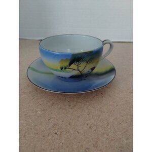 Trico Hand Painted Teacup and Saucer Set Made in Japan